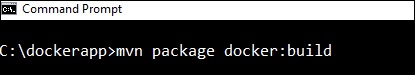 mvn package docker:build