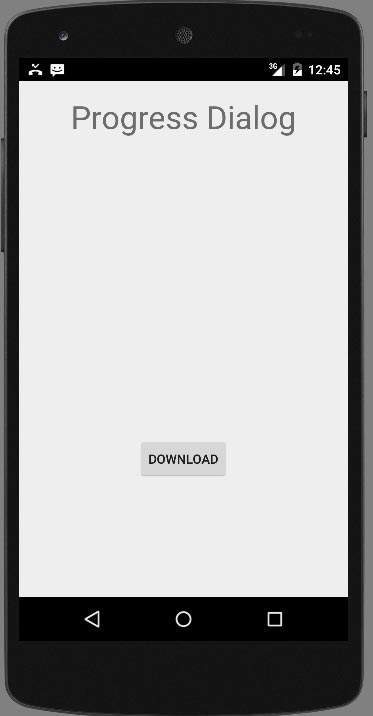 Android进度对话教程
