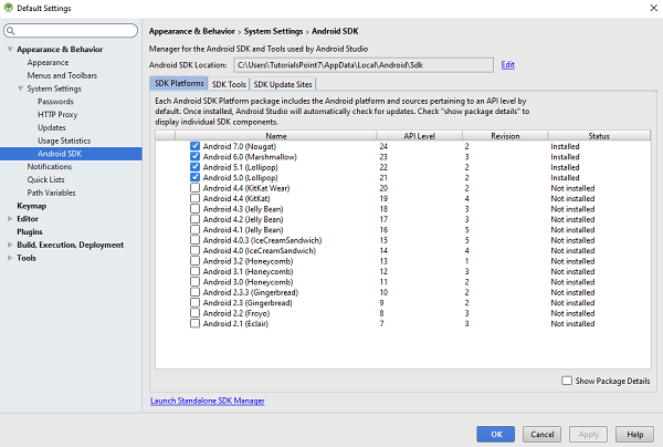 Android SDK Manager教程