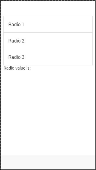 Ionic Radio未经检查