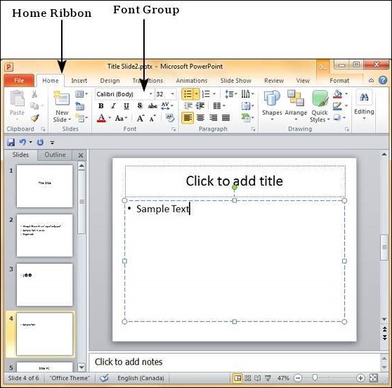 Microsoft   PowerPoint 2010