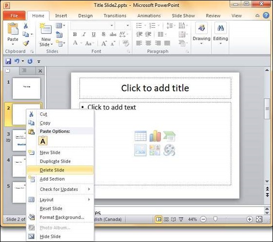 Microsoft PowerPoint 2010