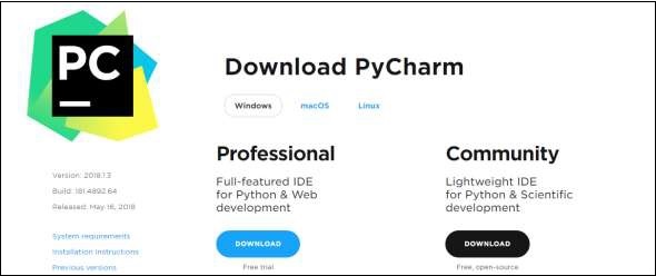 下载Pycharm